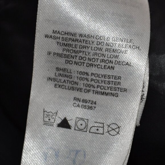 Columbia Midi Black Hooded Puffer Jacket Coat XXXL - Picture 7 of 8